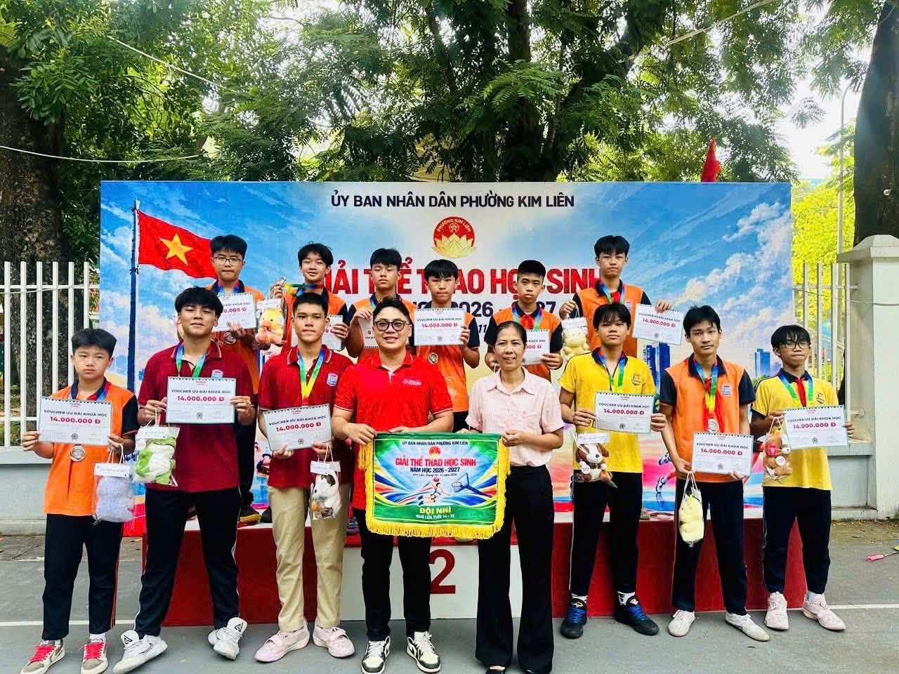 Kết quả tại giải thể thao học sinh phường Kim Liên năm học 2026–2027 – Môn Bóng rổ