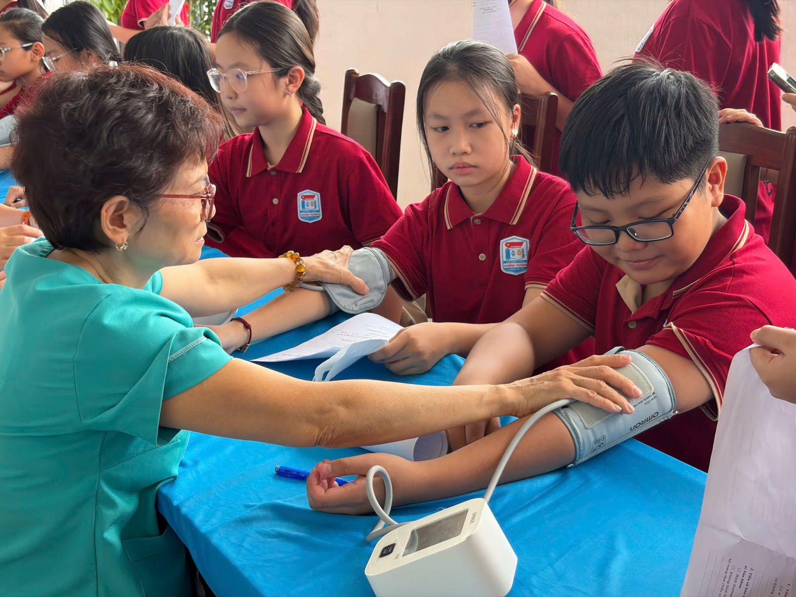 Khương Thượng hoàn thành tổ chức khám sức khỏe định kỳ cho học sinh