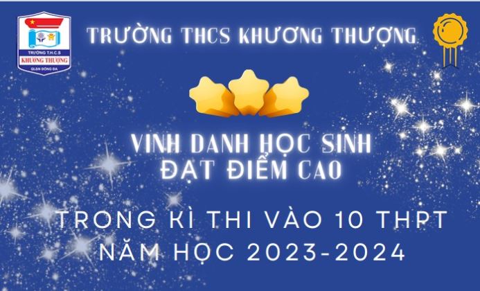 Vinh danh học sinh đạt điểm cao